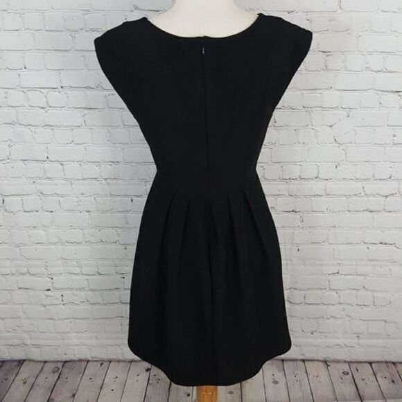 PLENTY BY TRACY REESE Dress Ottoman Leather Knit sz 8 Blue Black - Picture 5 of 6